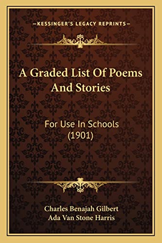 Stock image for A Graded List Of Poems And Stories: For Use In Schools (1901) for sale by ALLBOOKS1