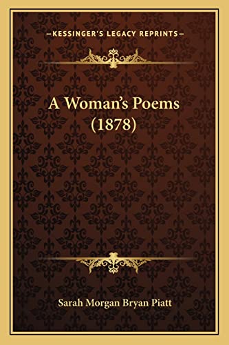 Stock image for A Woman's Poems (1878) for sale by ALLBOOKS1