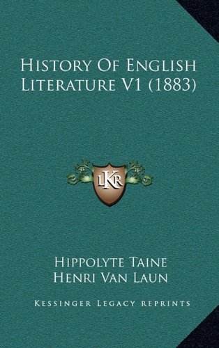 History Of English Literature V1 (1883) (9781164801450) by Taine, Hippolyte