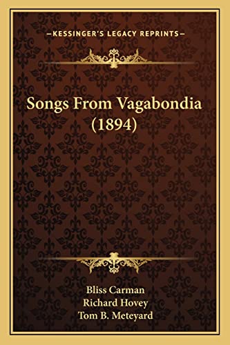 Imagen de archivo de Songs From Vagabondia (1894) a la venta por ALLBOOKS1