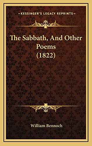 9781164998310: The Sabbath, and Other Poems (1822)