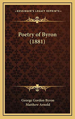 9781165025091: Poetry of Byron (1881)