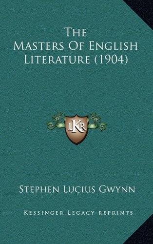 9781165127856: Masters of English Literature (1904)