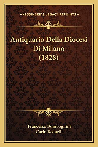 9781165312733: Antiquario Della Diocesi Di Milano (1828)