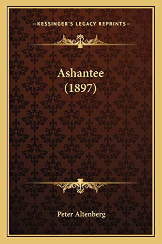 9781165339303: Ashantee (1897)