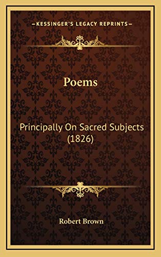 9781165710027: Poems: Principally On Sacred Subjects (1826)