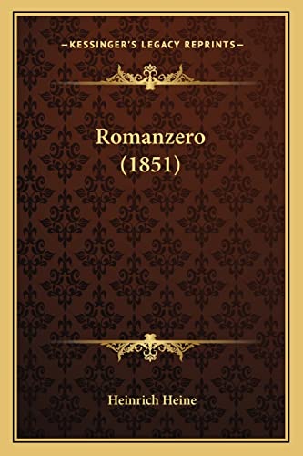 9781165796373: Romanzero (1851) (German Edition)