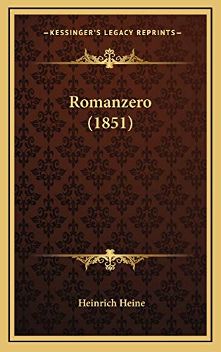 9781165854042: Romanzero (1851)