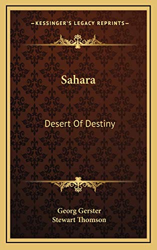 9781166134730: Sahara: Desert Of Destiny