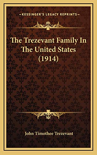 Stock image for The Trezevant Family In The United States for sale by Inside the Covers