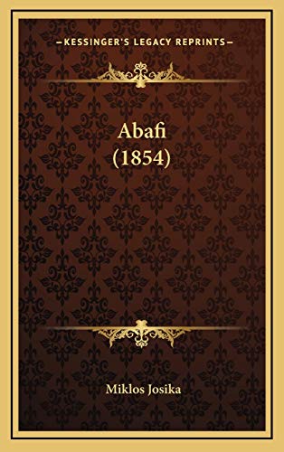 9781166540692: Abafi (1854)