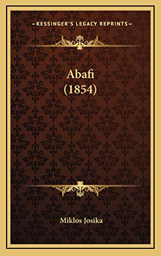 9781166540692: Abafi (1854) (Hungarian Edition)