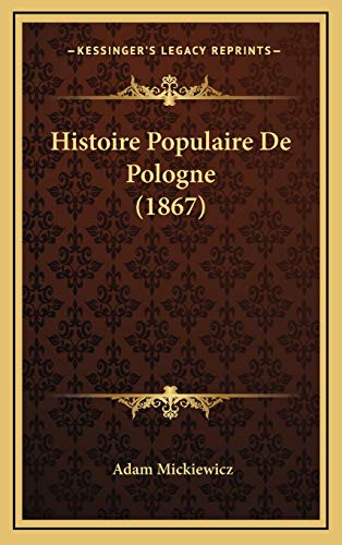 9781166892012: Histoire Populaire De Pologne (1867)