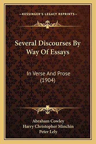 Stock image for Several Discourses By Way Of Essays: In Verse And Prose (1904) for sale by ALLBOOKS1