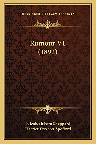 9781167002977: Rumour V1 (1892)