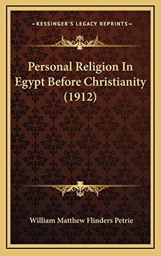 9781167079504: Personal Religion In Egypt Before Christianity (1912)