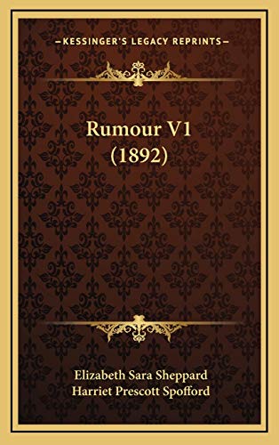 9781167118234: Rumour V1 (1892)