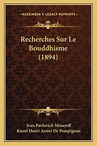 9781167631863: Recherches Sur Le Bouddhisme (1894)