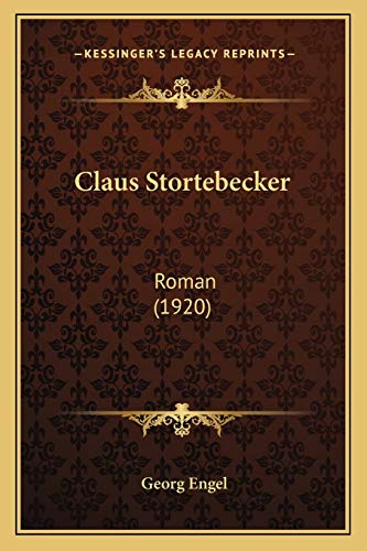 9781167682179: Claus Stortebecker: Roman (1920)