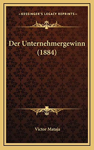 9781167828362: Unternehmergewinn (1884)