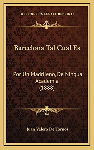 9781167838064: Barcelona Tal Cual Es