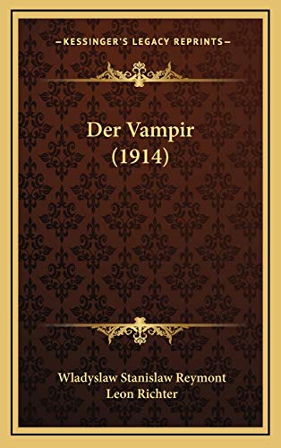 9781167886263: Der Vampir (1914) (German Edition)
