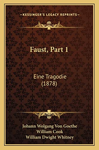 Imagen de archivo de Faust, Part 1: Eine Tragodie (1878) (German Edition) a la venta por Lucky's Textbooks