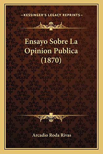 9781168126238: Ensayo Sobre La Opinion Publica (1870)