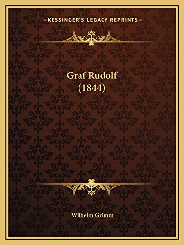 9781168342034: Graf Rudolf (1844)