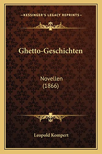 9781168427953: Ghetto-Geschichten: Novellen (1866)
