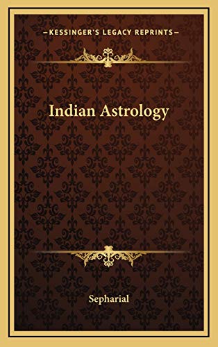 Indian Astrology (9781168636089) by Sepharial