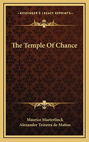 The Temple Of Chance (9781168640819) by Maeterlinck, Maurice