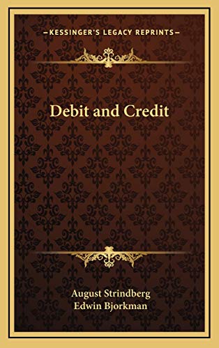 Debit and Credit (9781168651891) by Strindberg, August