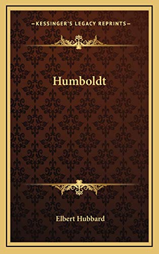 Humboldt (9781168694416) by Hubbard, Elbert