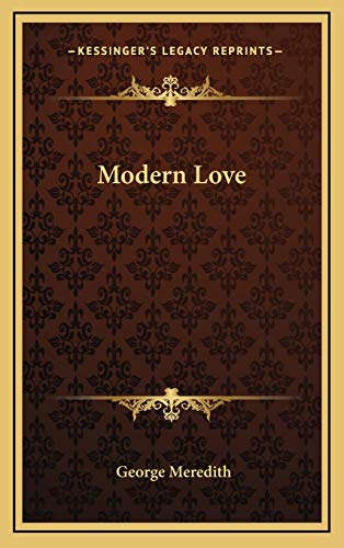 Modern Love (9781168739421) by Meredith, George