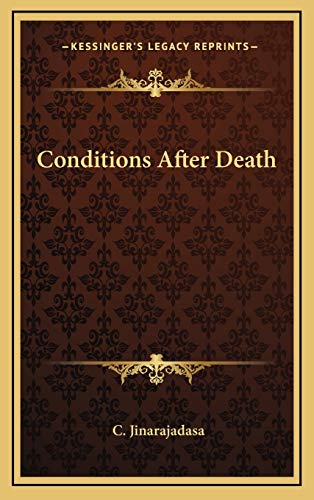 Conditions After Death (9781168915894) by Jinarajadasa, C.