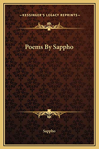 Poems By Sappho (9781169169647) by Sappho