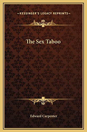 The Sex Taboo (9781169170285) by Carpenter, Edward