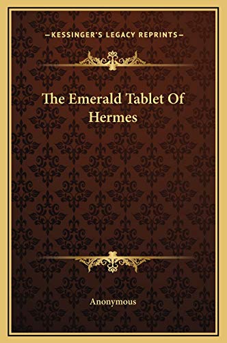 9781169187696: The Emerald Tablet Of Hermes