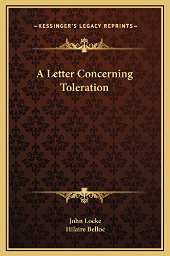 9781169199521: A Letter Concerning Toleration