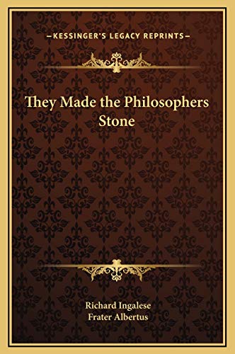 They Made the Philosophers Stone (9781169200654) by Ingalese, Richard