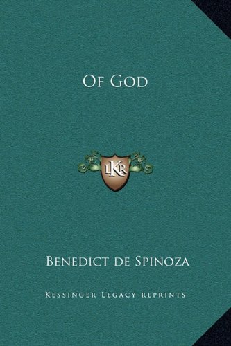 Of God (9781169207776) by Spinoza, Benedict De
