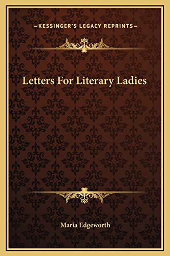 Stock image for Letters For Literary Ladies for sale by ALLBOOKS1