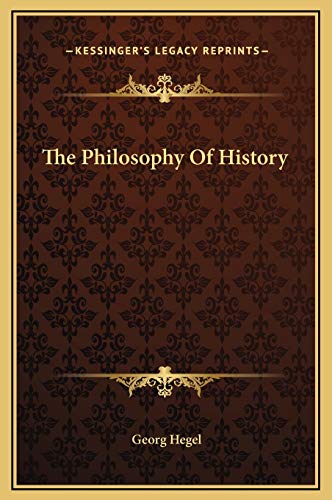 9781169225046: The Philosophy Of History