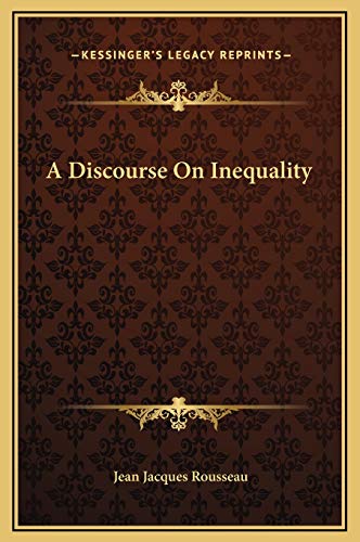 9781169225244: A Discourse On Inequality