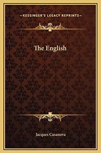 The English (9781169227903) by Casanova, Jacques