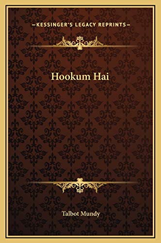 Hookum Hai (9781169235779) by Mundy, Talbot