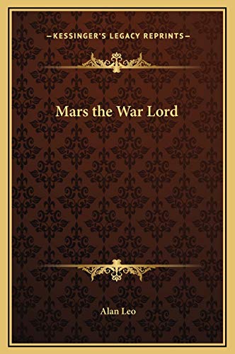 Imagen de archivo de Mars the War Lord a la venta por Lucky's Textbooks