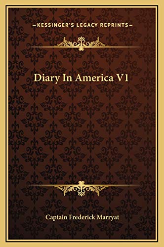 Diary In America V1 (9781169252516) by Marryat, Captain Frederick