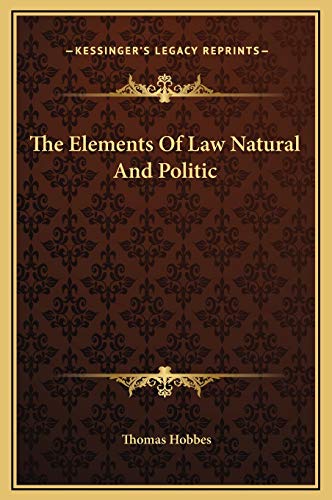 9781169257924: The Elements Of Law Natural And Politic